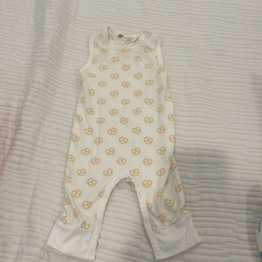 Monica and Andy pretzel print jumpsuit